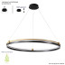 Подвесной светодиодный светильник Crystal Lux Fernando SP88W Led Black/Gold