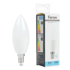 Лампа светодиодная Feron LB-980 E14 15W 6400K 52074