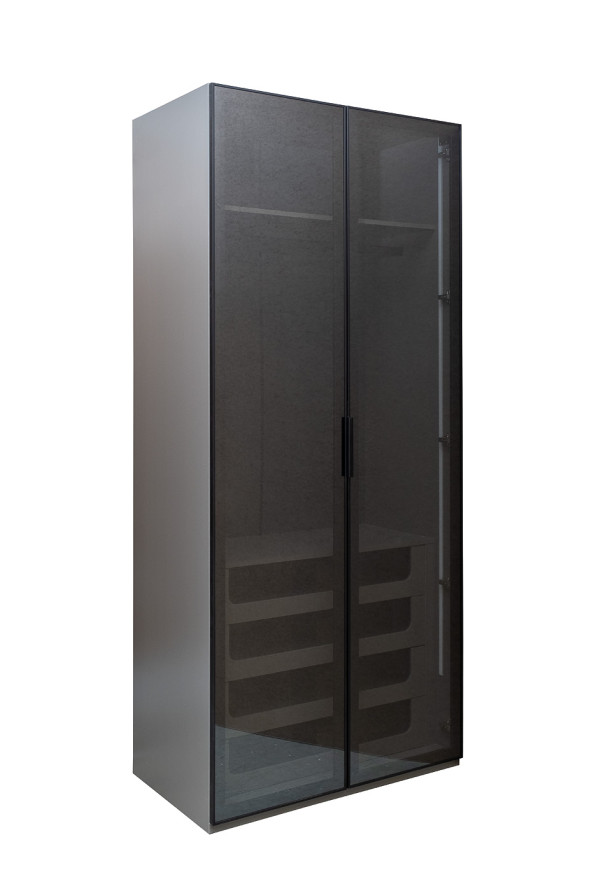 Шкаф Alto двухдверный с выдвижными ящиками цвет серый кобальт