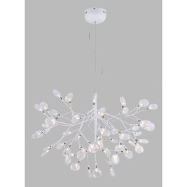 Подвесная светодиодная люстра Crystal Lux Evita SP63 White/Transparent