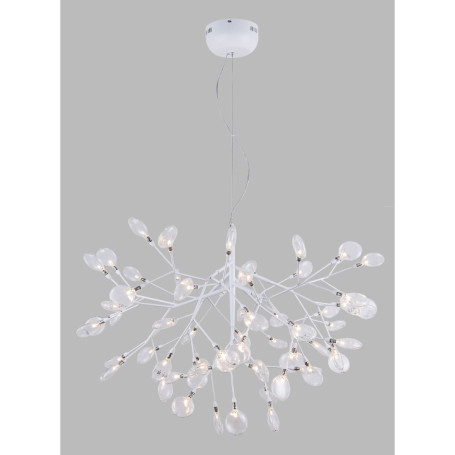 Подвесная светодиодная люстра Crystal Lux Evita SP63 White/Transparent