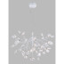 Подвесная светодиодная люстра Crystal Lux Evita SP63 White/Transparent