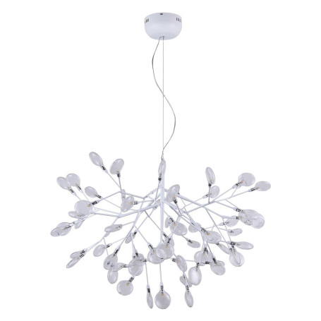 Подвесная светодиодная люстра Crystal Lux Evita SP63 White/Transparent