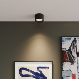 Потолочный светодиодный светильник Elektrostandard Banti 13W 3000K черный 25123/LED a063929