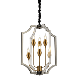 Подвесная люстра Lumina Deco Modesco LDP 8014-3+3 BK+AK