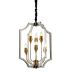 Подвесная люстра Lumina Deco Modesco LDP 8014-3+3 BK+AK