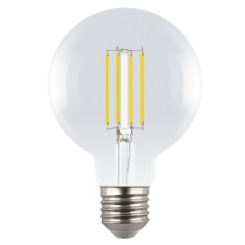 Лампа светодиодная Uniel E27 5W 3000K прозрачная LED-G95-5W/3000K/E27/CL GLY01TR UL-00011942
