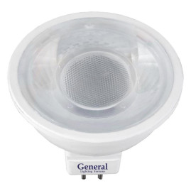 Лампа светодиодная General GU5.3 8W 3000K прозрачная GLDEN-MR16-8-230-GU5.3-3000 636100