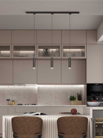 Накладная однофазная трековая система Hesby Lighting Skylite №12 со светильниками HSBL_kompl_S012_NI1B3K