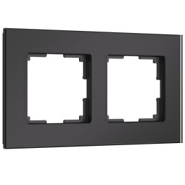 Рамка Werkel Senso на 2 поста черный, стекло soft-touch W0023108 4690389200373