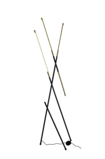 Торшер Alfa Light F3924-39 black+gol d 28W 50*45*16 5