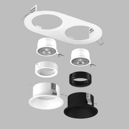 Комплект со светильником Lightstar Domino Round (214656+214606+214607+214006+214007) D6560607WBMOD