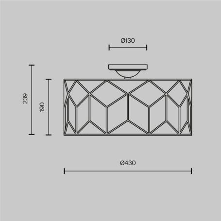 Потолочный светильник Maytoni Messina H223-PL-03-G