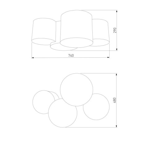 Потолочный светильник TK Lighting 3276 Mona Kids