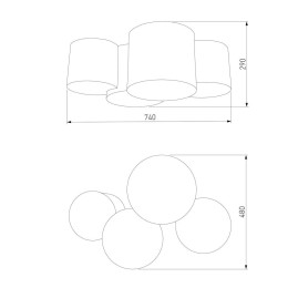 Потолочный светильник TK Lighting 3276 Mona Kids