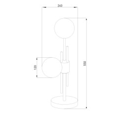 Настольная лампа Eurosvet Volver 01383/2 латунь