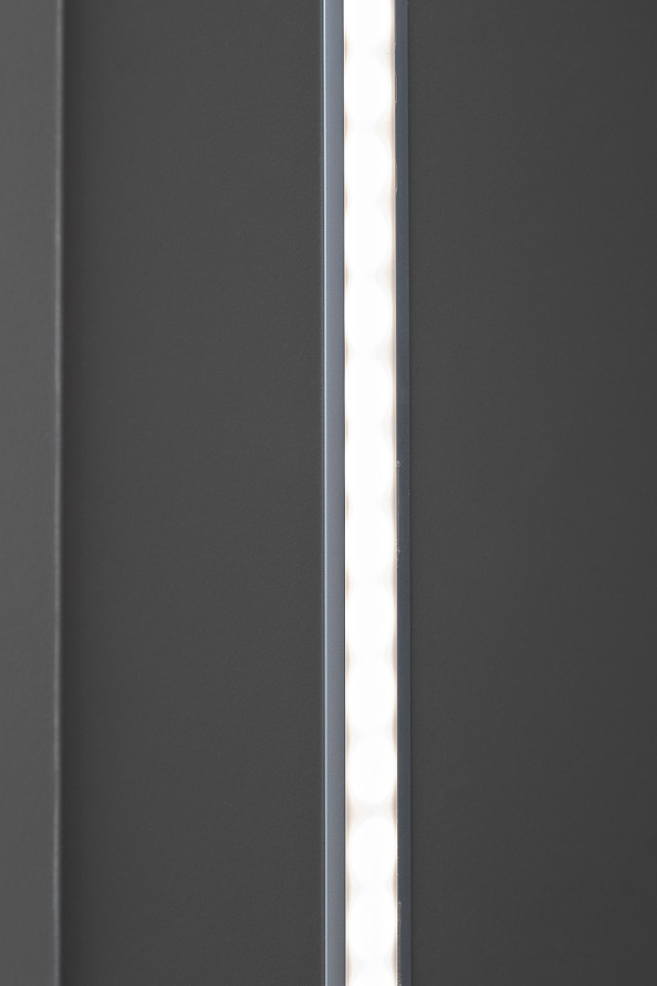 Шкаф-пенал Alto с вешалкой цвет серый кобальт