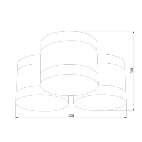 Потолочная люстра TK Lighting 853 Tago White