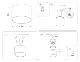 Потолочный светильник Ambrella light Techno Spot GX Standard tech TN5359