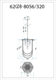 Подвесной светильник Garda Decor 62GDM-8056-320