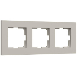 Рамка на 3 поста Werkel Slab дымчатый софт W0032917 a071626