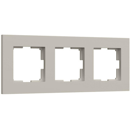 Рамка на 3 поста Werkel Slab дымчатый софт W0032917 a071626
