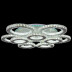 Потолочная светодиодная люстра Reluce 03900-0.3-5+5B WH+CR (RGB)