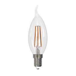 Лампа светодиодная филаментная Uniel E14 9W 4000K прозрачная LED-CW35-9W/4000K/E14/CL PLS02WH UL-00005169