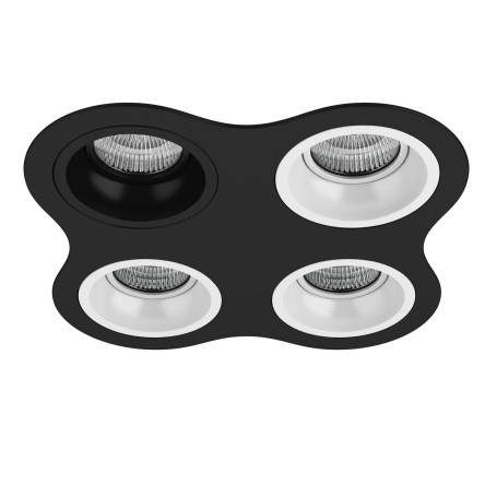 Комплект из светильников и рамки Lightstar Domino Round (214647+214607+214606+214606+214606) D64707060606