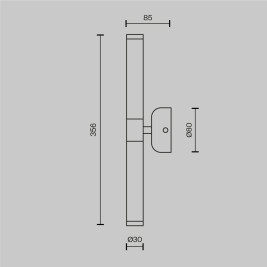 Настенный светильник Maytoni Modern Axis MOD106WL-L10G3K