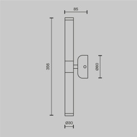 Настенный светильник Maytoni Modern Axis MOD106WL-L10G3K