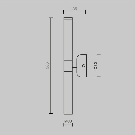 Настенный светильник Maytoni Modern Axis MOD106WL-L10G3K