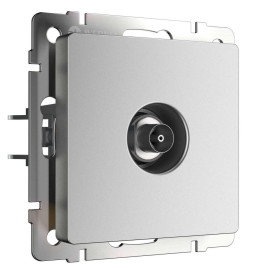 ТВ розетка Werkel серебряный матовый W1183065 4690389195631