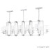Подвесная люстра Crystal Lux Nicolas SP12 L1600 Nickel/White
