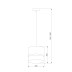 Подвесной светильник TK Lighting 6544 Paglia Black