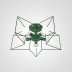 Потолочная люстра Imperium Loft Asteri Green 178357-26