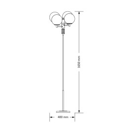 Напольный светильник KUTEK MOOD Artu Glass ART-LS-4(ZM)G