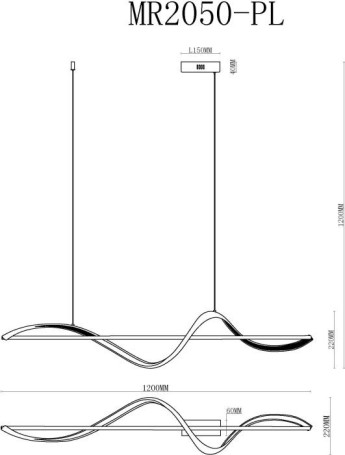 Подвесной светодиодный светильник MyFar Marry MR2050-PL