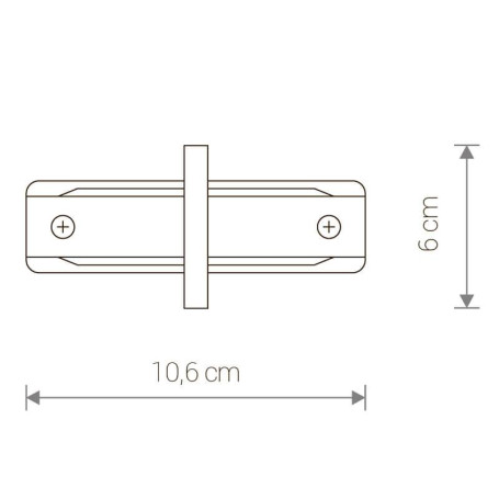 Коннектор прямой Nowodvorski Profile Recessed 8967