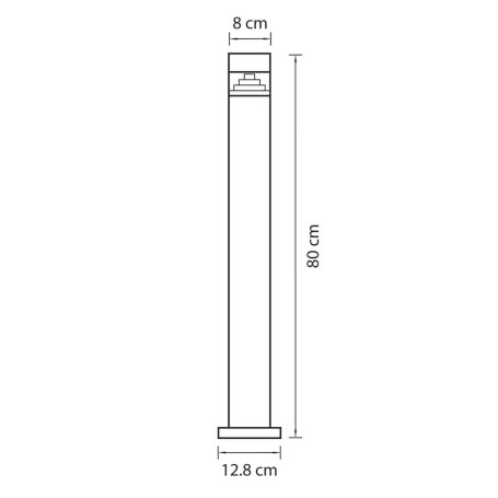 Уличный светодиодный светильник Lightstar Raggio 377707