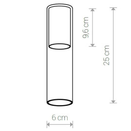 Плафон Nowodvorski Cameleon Cylinder M 8541