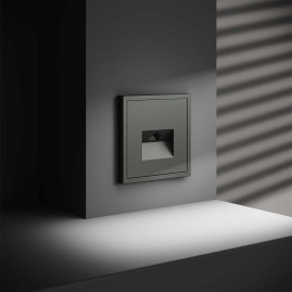 Розетка компьютерная встраиваемая Voltum S70 RJ45 кат.6, (титан) VLS060106