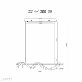 Подвесной светильник iLedex Cross 2314-1200 SB