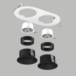 Комплект со светильником Lightstar Domino Round (214656+214607+214607+214007+214007) D6560707BMOD
