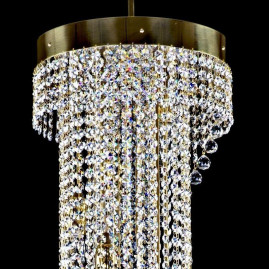 Каскадная люстра Artglass Spiral 300x1200 Balls CE