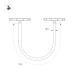 Трековый светодиодный светильник Arlight Mag-Orient-Tube-Elastic-R25-L5000-70W Warm3000 044337