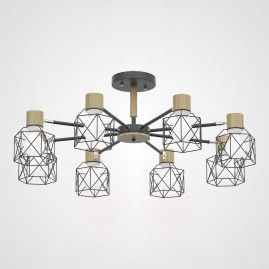 Потолочная люстра Imperium Loft Corf B3 Black 8 Lamps 189477-26