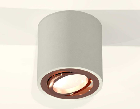 Комплект накладного светильника Ambrella light Techno Spot XS7533005 SGR/PPG серый песок/золото розовое полированное (C7533, N7005)