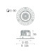 Встраиваемый светильник Italline IT02-028 gold 3000K