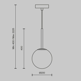 Подвесной светильник Maytoni Basic form MOD321PL-01B1